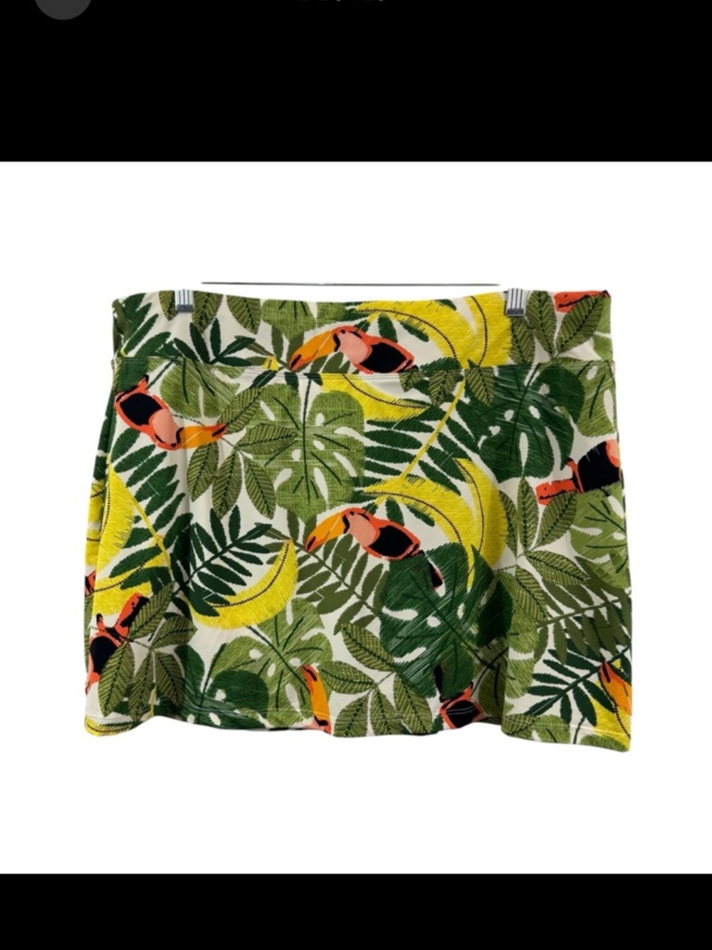Duluth Trading Company Women's multi Printed Swim-briefs-shorts Skort Skirt 18